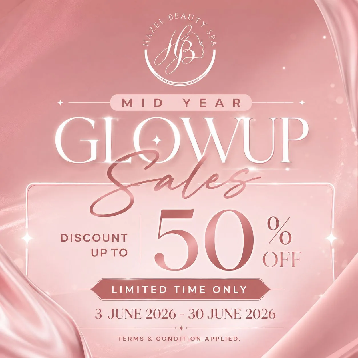 Mid Year Glowup Sales Poster 1